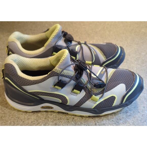 Jack Wolfskin Gray & Yellow Flex Shield V-Track Hiking Shoes Women's Size 6 - Picture 2 of 8